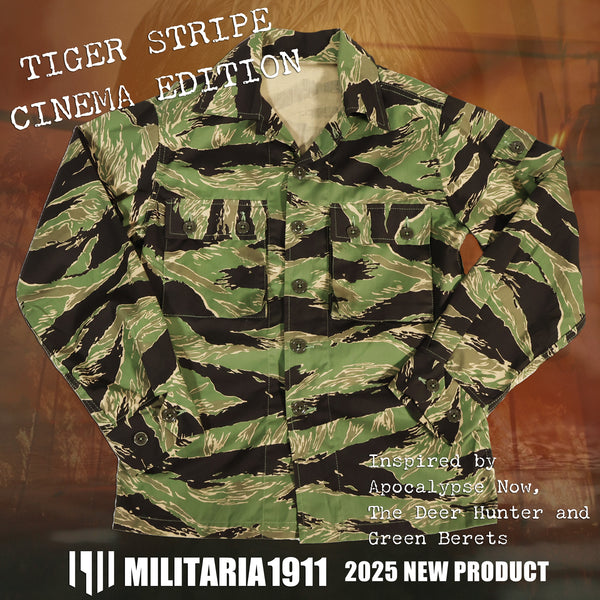 2025年新製品　MILIARIA 1911 TIGER STRIPE CINEMA EDITION US CUT SHIRTS