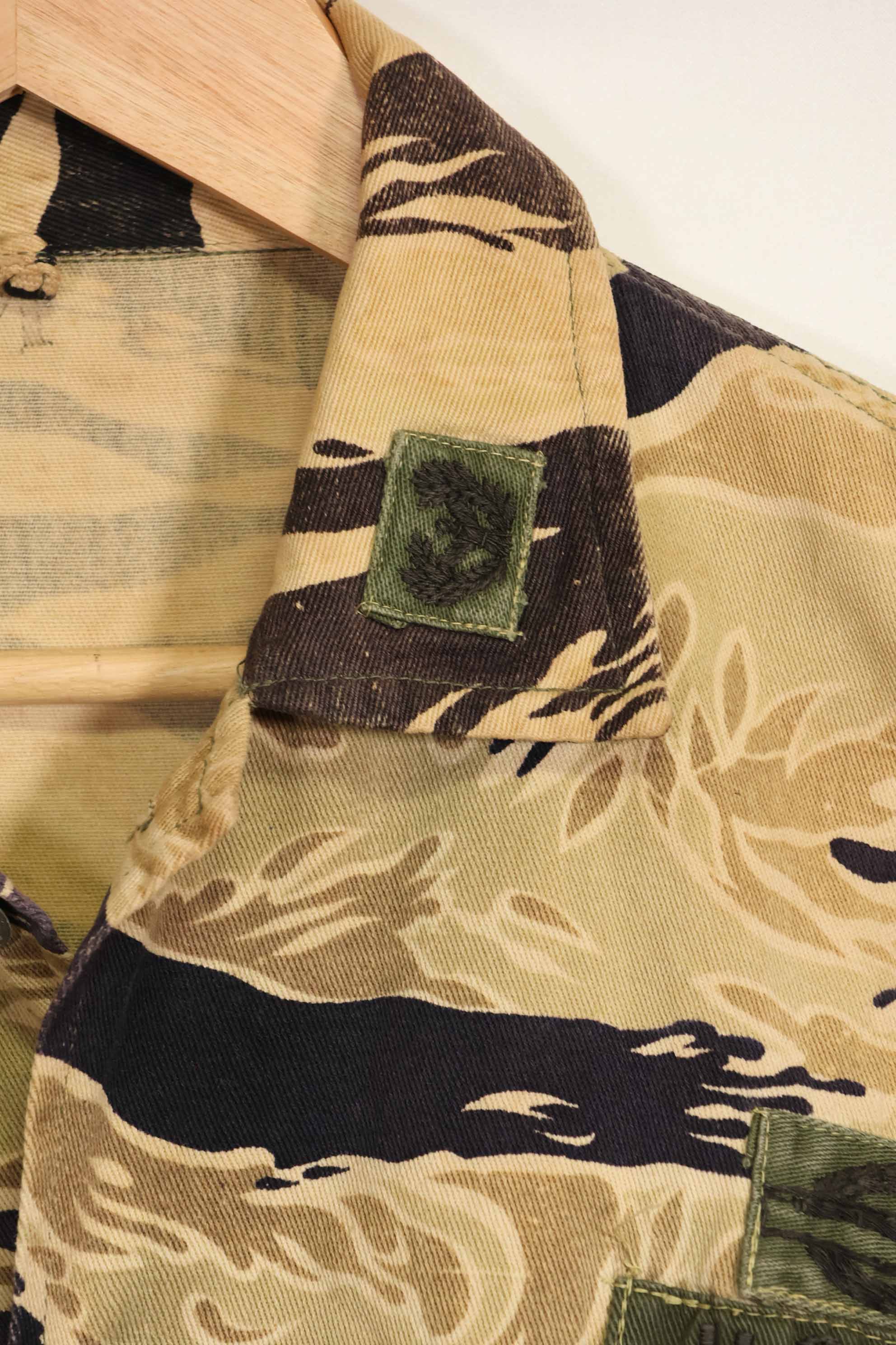 1960年代　初期　ゴールドタイガー　タイガーストライプシャツ　パッチ付　USカット　M　中古品