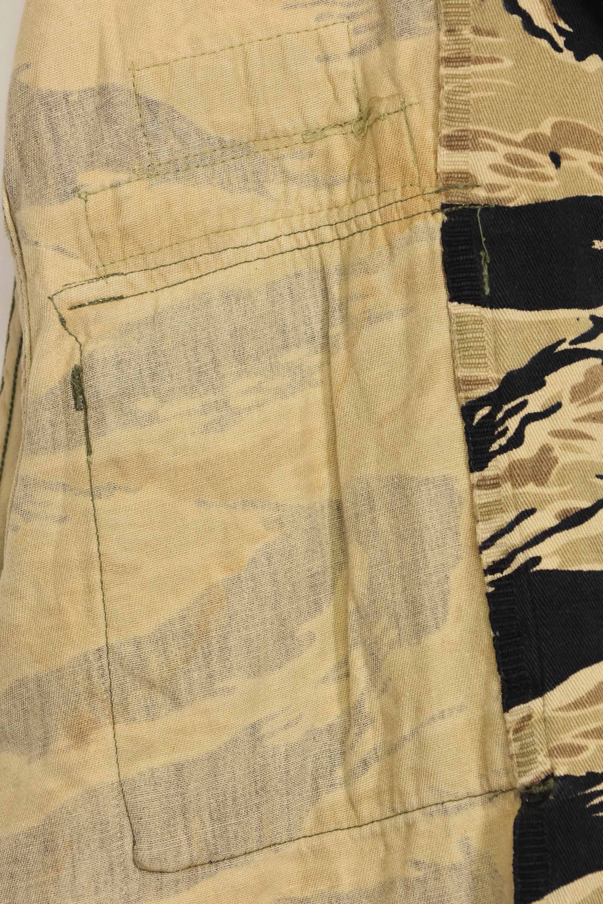 1960年代　初期　ゴールドタイガー　タイガーストライプシャツ　パッチ付　USカット　M　中古品