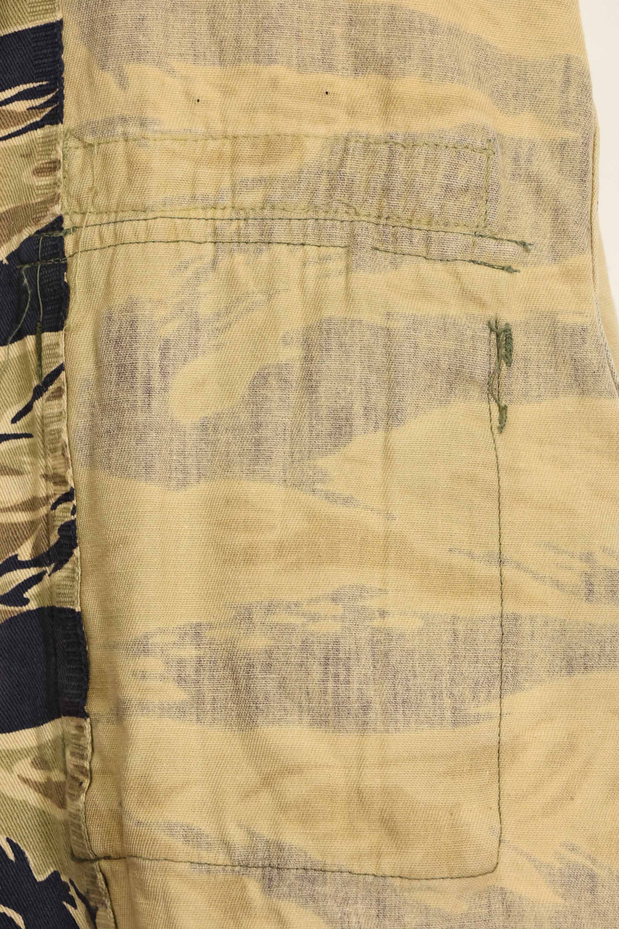 1960年代　初期　ゴールドタイガー　タイガーストライプシャツ　パッチ付　USカット　M　中古品