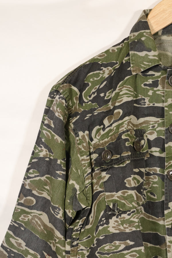 1960年代　タイガーストライプ　シャツ　CIDGパターン　状態良い　中古品