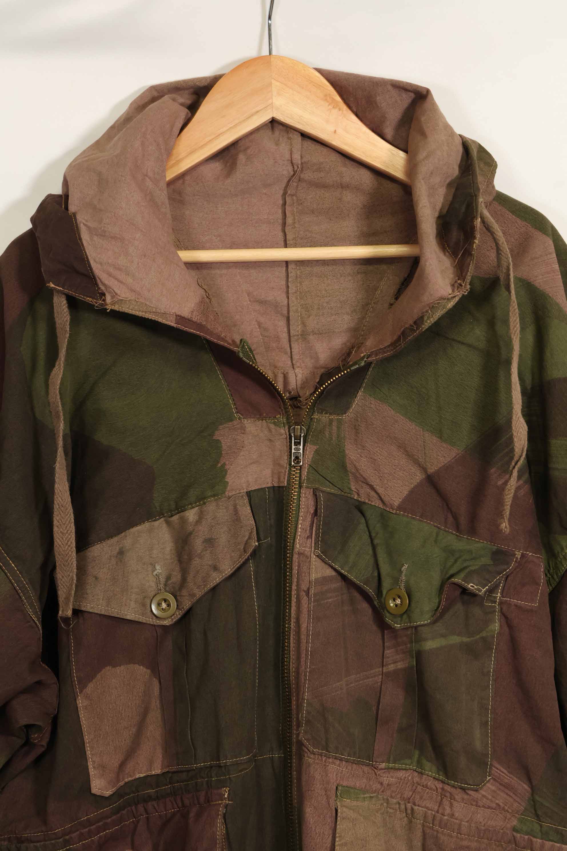 1943年製　イギリス軍　SAS　WINDPROOF　スモック　ジッパー改造　インドシナ戦争　中古品