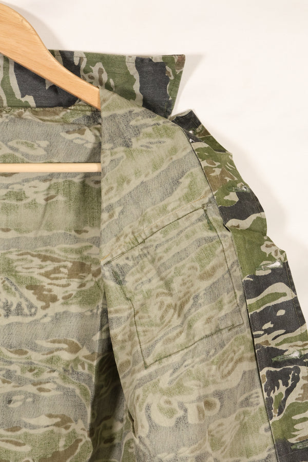 1960年代　タイガーストライプ　シャツ　CIDGパターン　状態良い　中古品