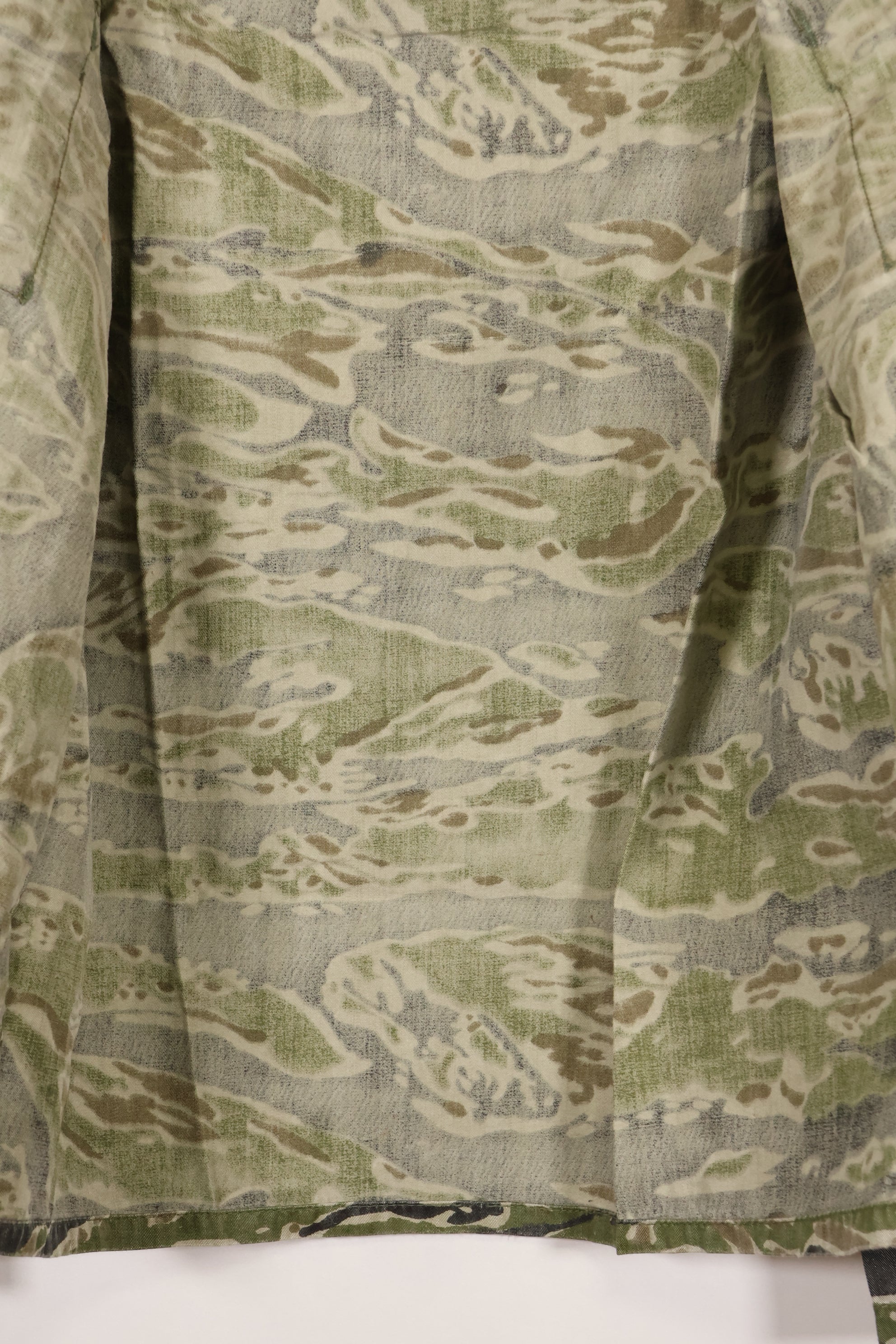 1960年代　タイガーストライプ　シャツ　CIDGパターン　状態良い　中古品