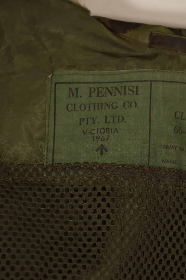 実物　1967年製　オーストラリア軍　迷彩レインコート　中古品　D