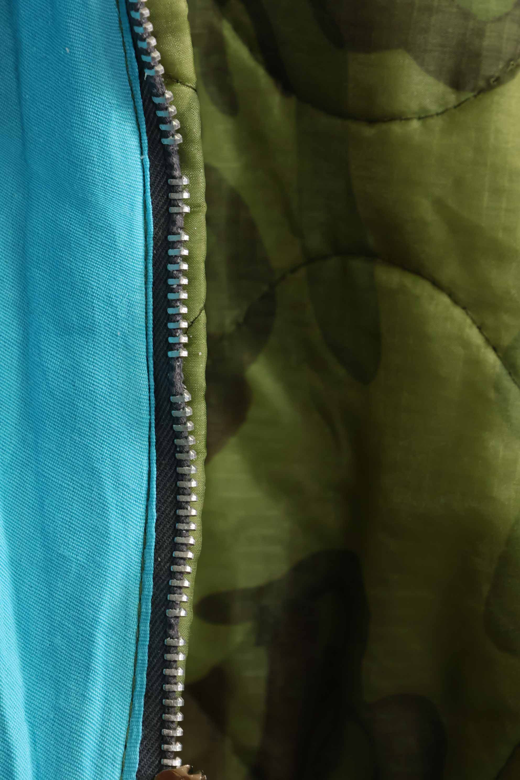 1969年〜70年　ベトナム戦争　ERDL迷彩ポンチョ製　ツアージャケット　ベトジャン　QUINHON　中古品