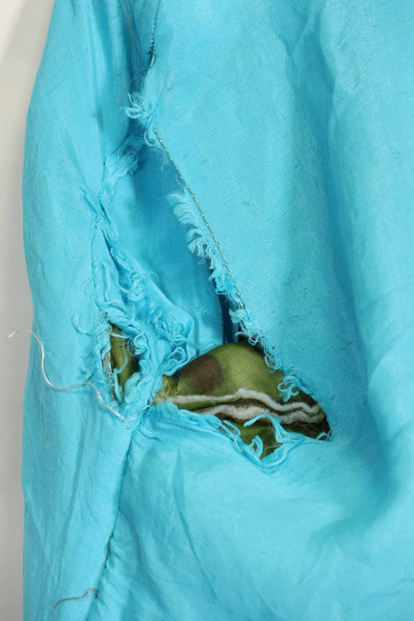 1969年〜70年　ベトナム戦争　ERDL迷彩ポンチョ製　ツアージャケット　ベトジャン　QUINHON　中古品