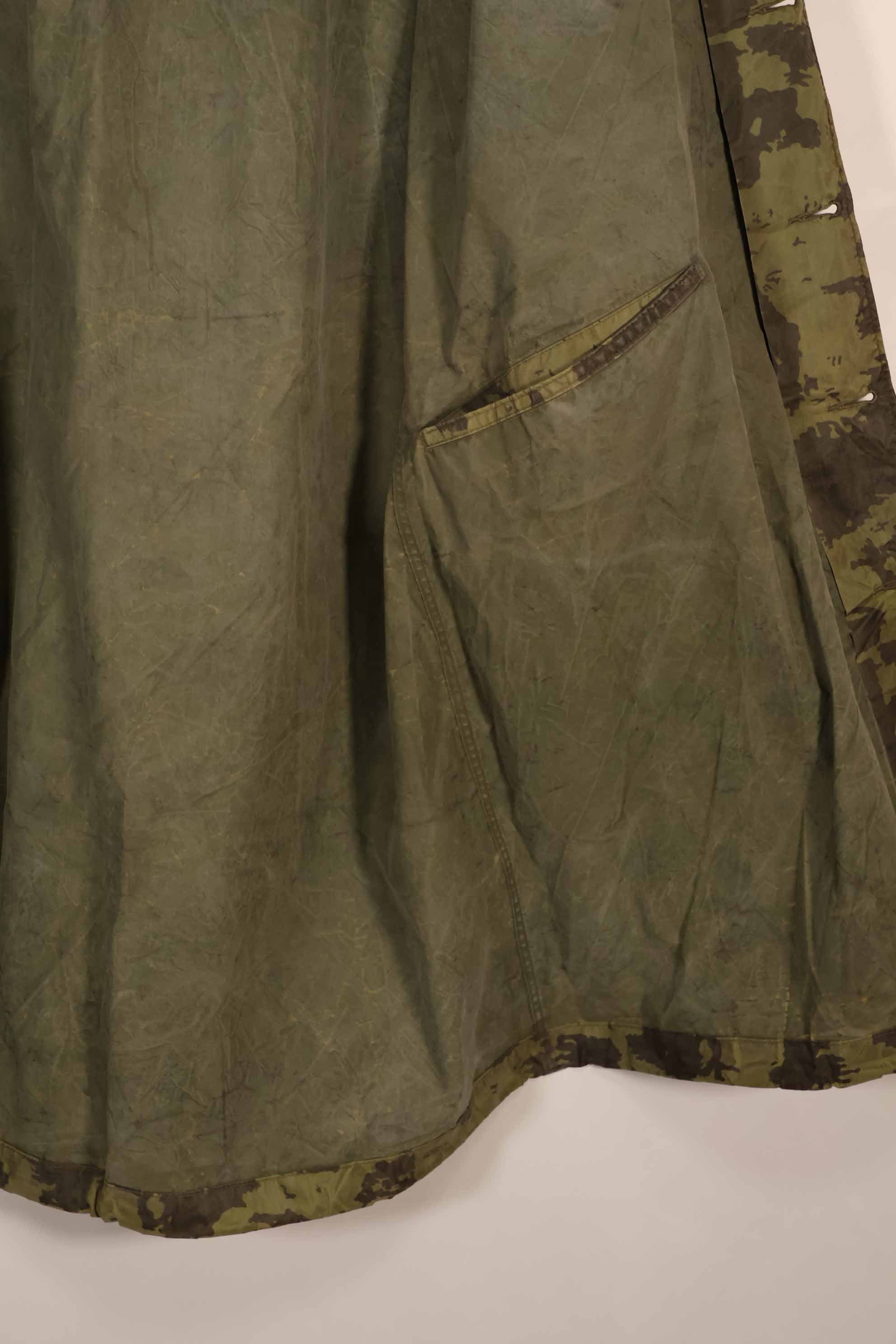 実物　1967年製　オーストラリア軍　迷彩レインコート　中古品　E