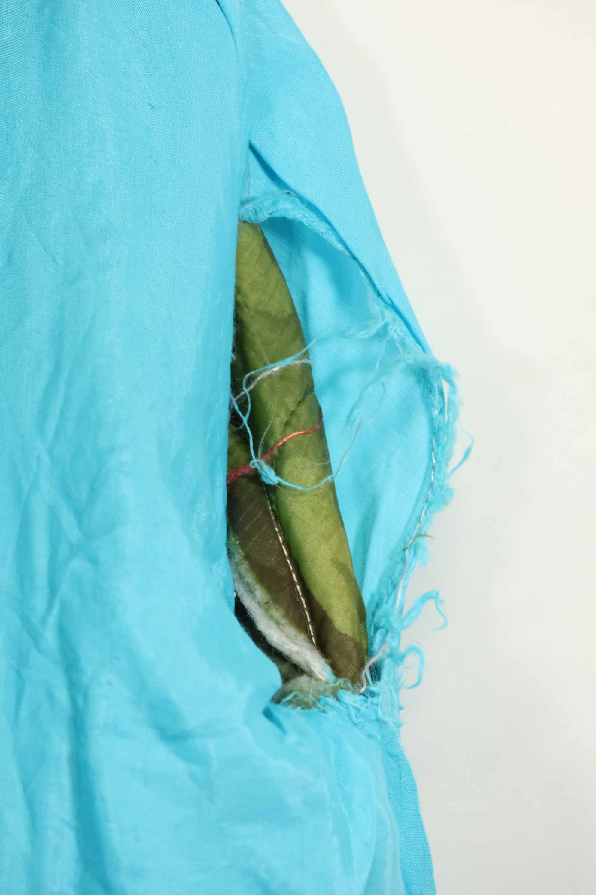 1969年〜70年　ベトナム戦争　ERDL迷彩ポンチョ製　ツアージャケット　ベトジャン　QUINHON　中古品