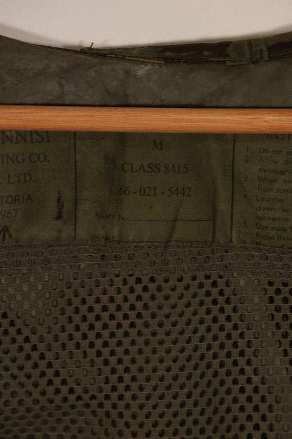 実物　1967年製　オーストラリア軍　迷彩レインコート　中古品　E