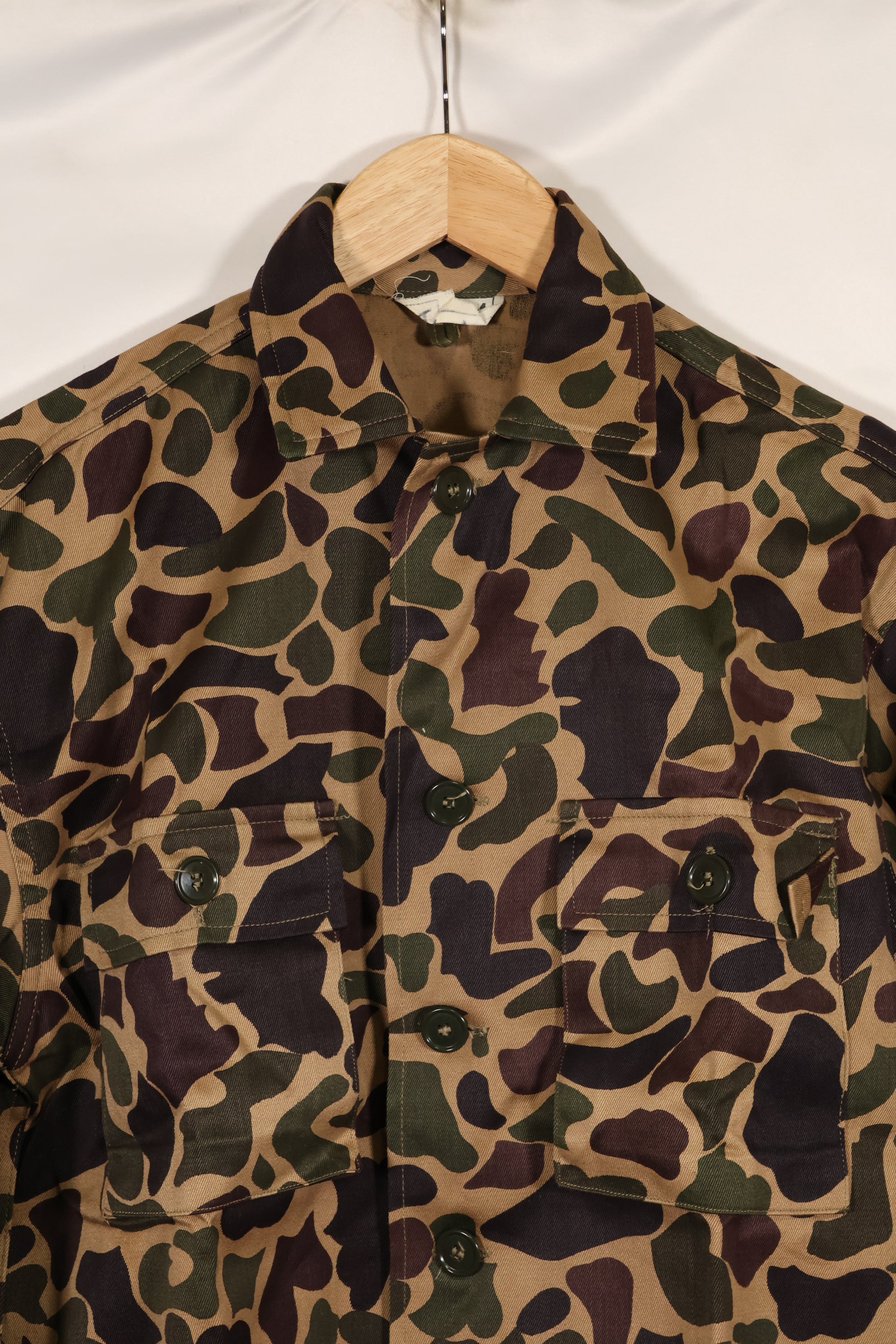 1960年代前半　デッドストック　A-M　CIDG　ベオガム迷彩　Asian カット　シャツ　