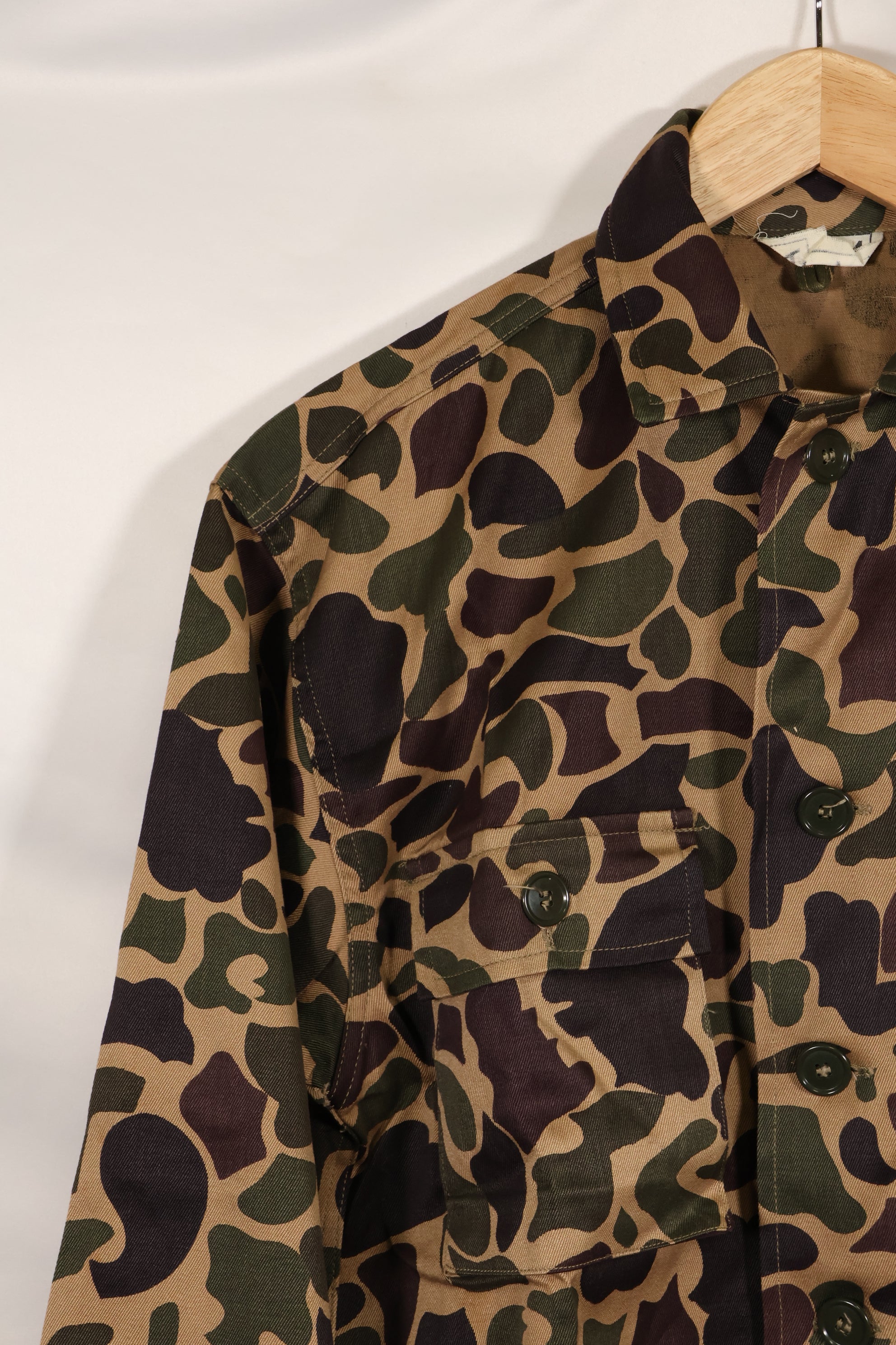 1960年代前半　デッドストック　A-M　CIDG　ベオガム迷彩　Asian カット　シャツ　