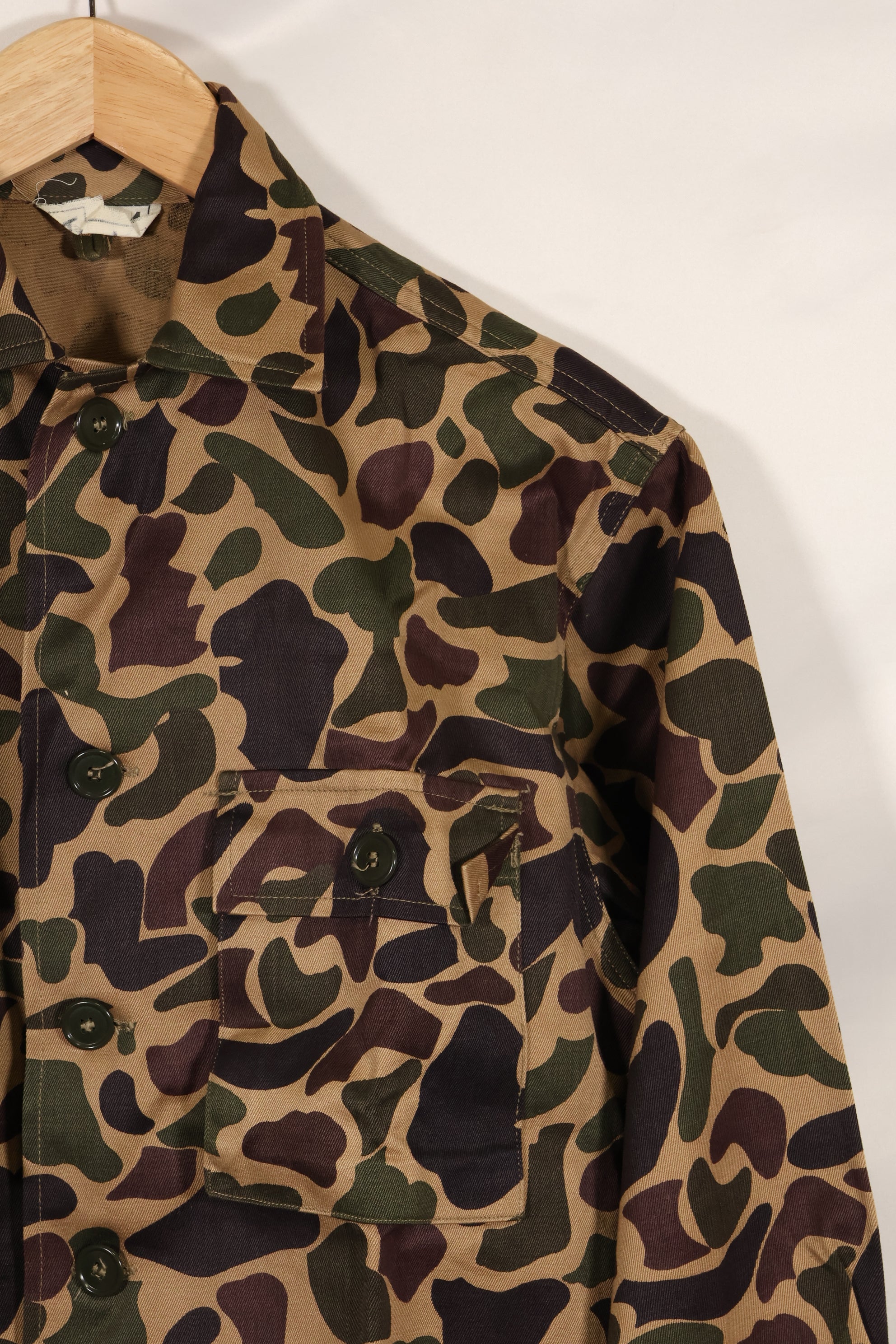 1960年代前半　デッドストック　A-M　CIDG　ベオガム迷彩　Asian カット　シャツ　