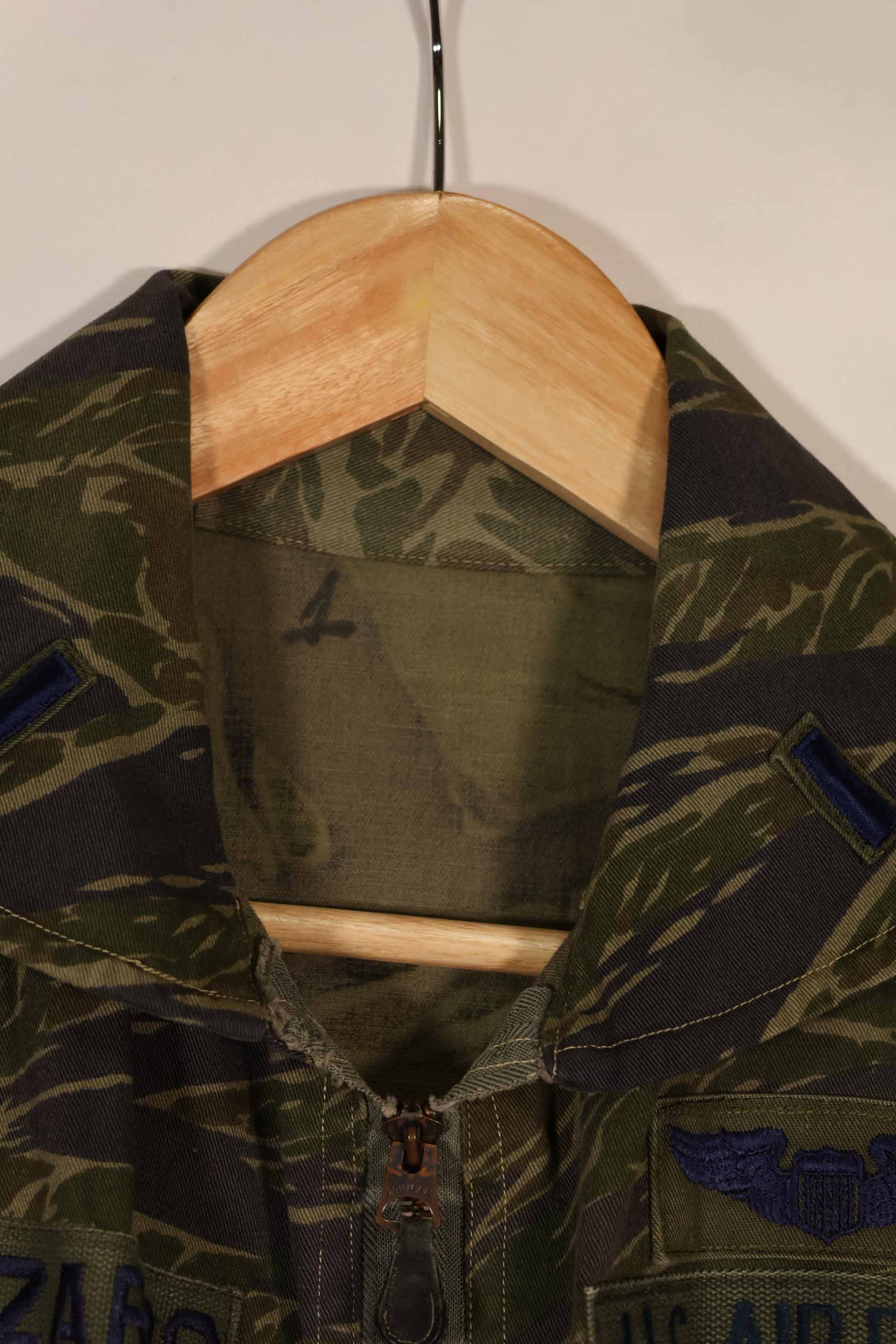 実物生地　アメリカ空軍　TYPE K2-B タイガーストライプ　フライトスーツ　中古品