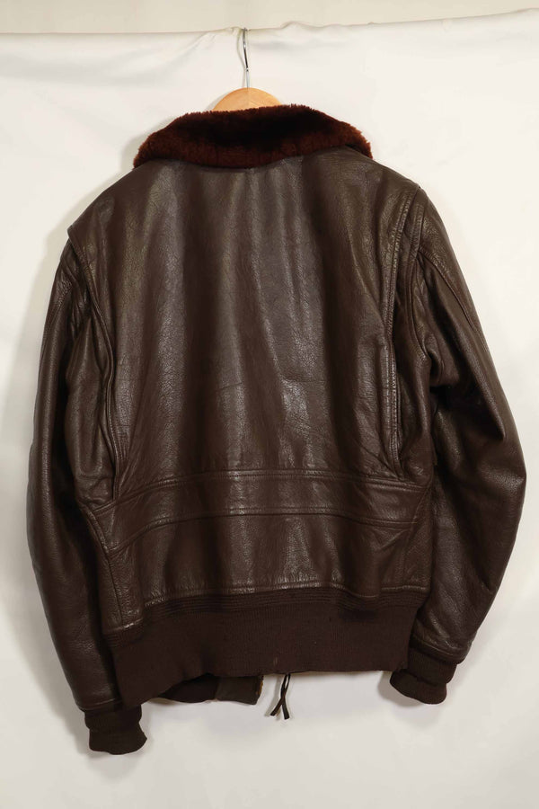 1960年代　アメリカ海軍　G-1　フライトジャケット　サイズ42　スヌーピーローカルペイント　中古品