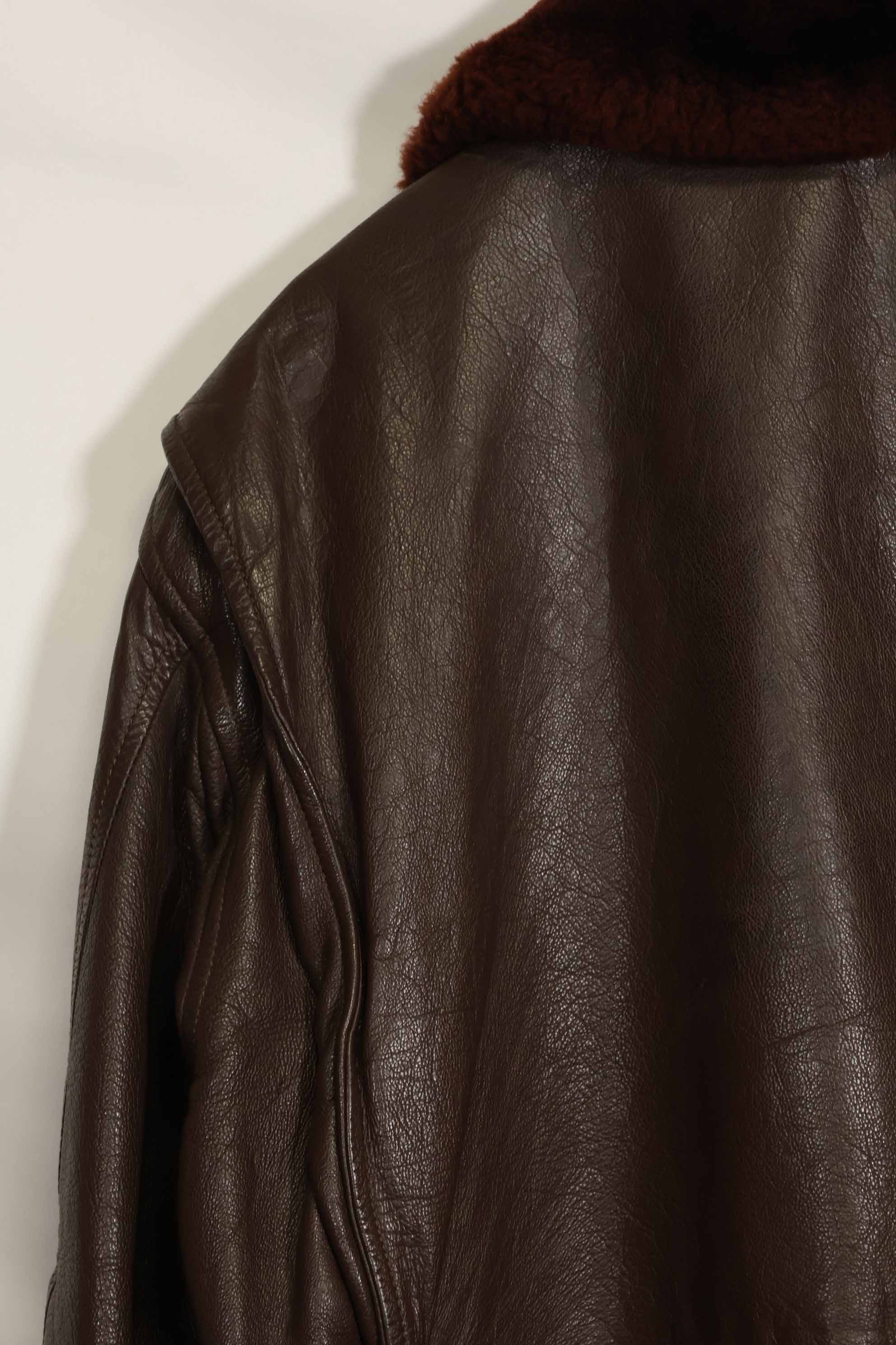 1960年代　アメリカ海軍　G-1　フライトジャケット　サイズ42　スヌーピーローカルペイント　中古品