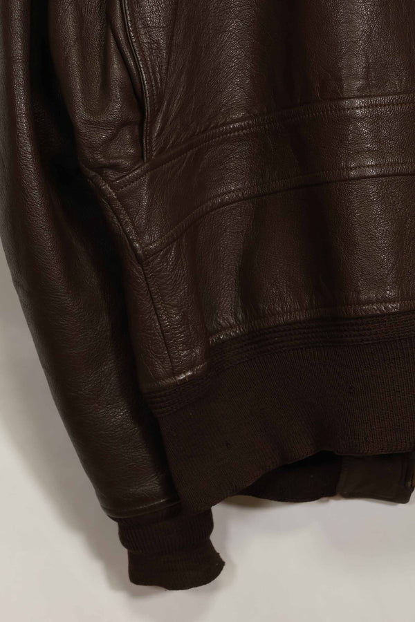 1960年代　アメリカ海軍　G-1　フライトジャケット　サイズ42　スヌーピーローカルペイント　中古品