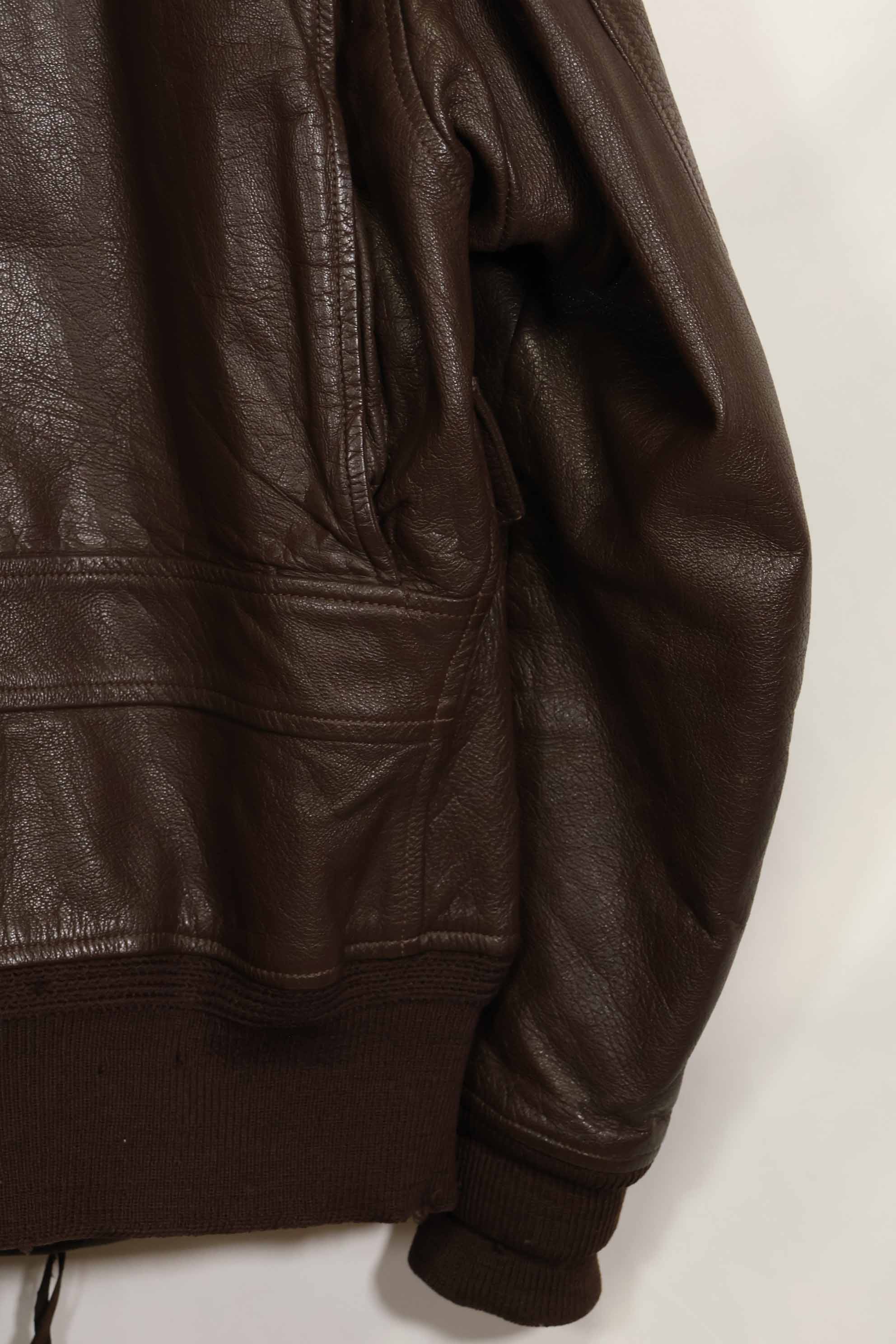 1960年代　アメリカ海軍　G-1　フライトジャケット　サイズ42　スヌーピーローカルペイント　中古品