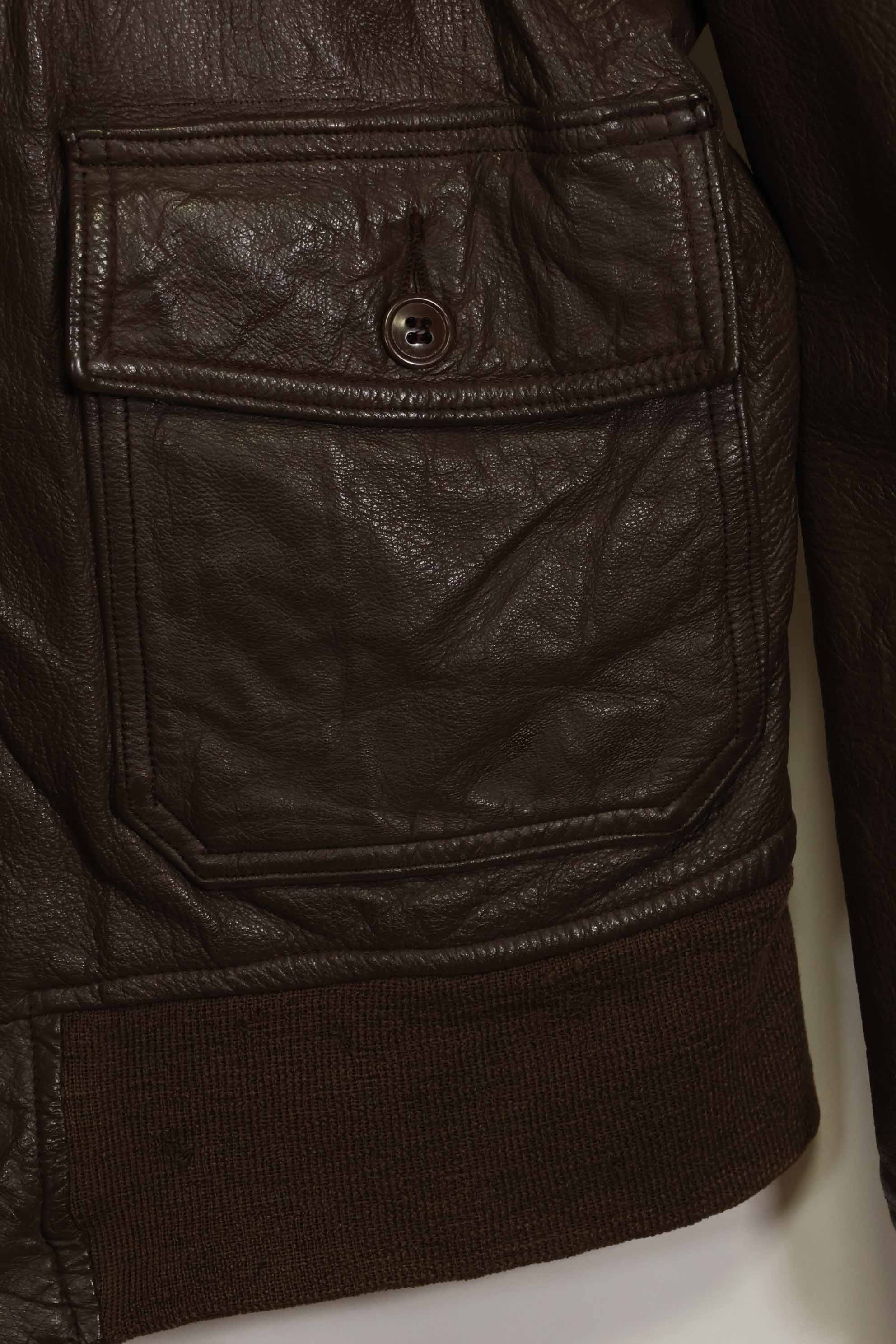 1960年代　アメリカ海軍　G-1　フライトジャケット　ラベル欠損　初付けパッチ付き　中古品