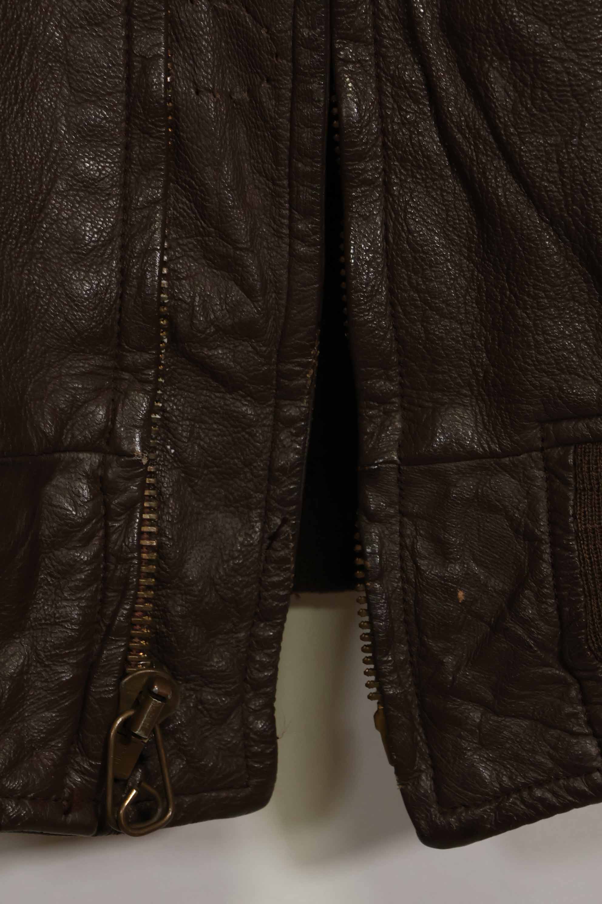 1960年代　アメリカ海軍　G-1　フライトジャケット　ラベル欠損　初付けパッチ付き　中古品