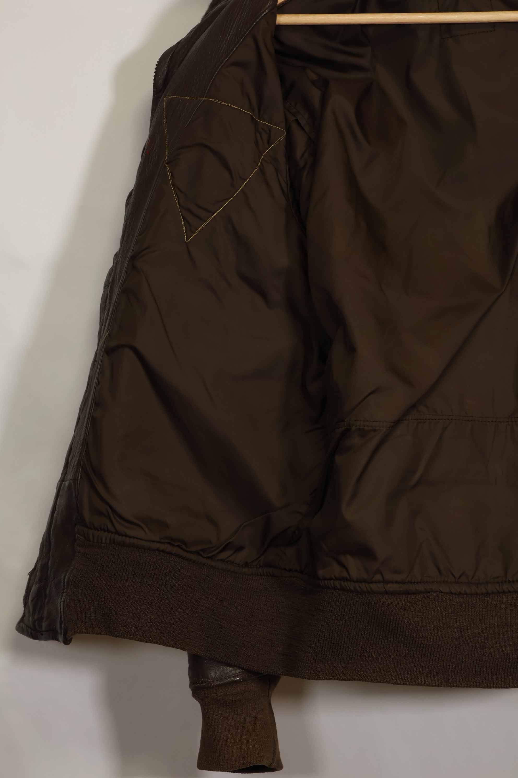 1960年代　アメリカ海軍　G-1　フライトジャケット　ラベル欠損　初付けパッチ付き　中古品