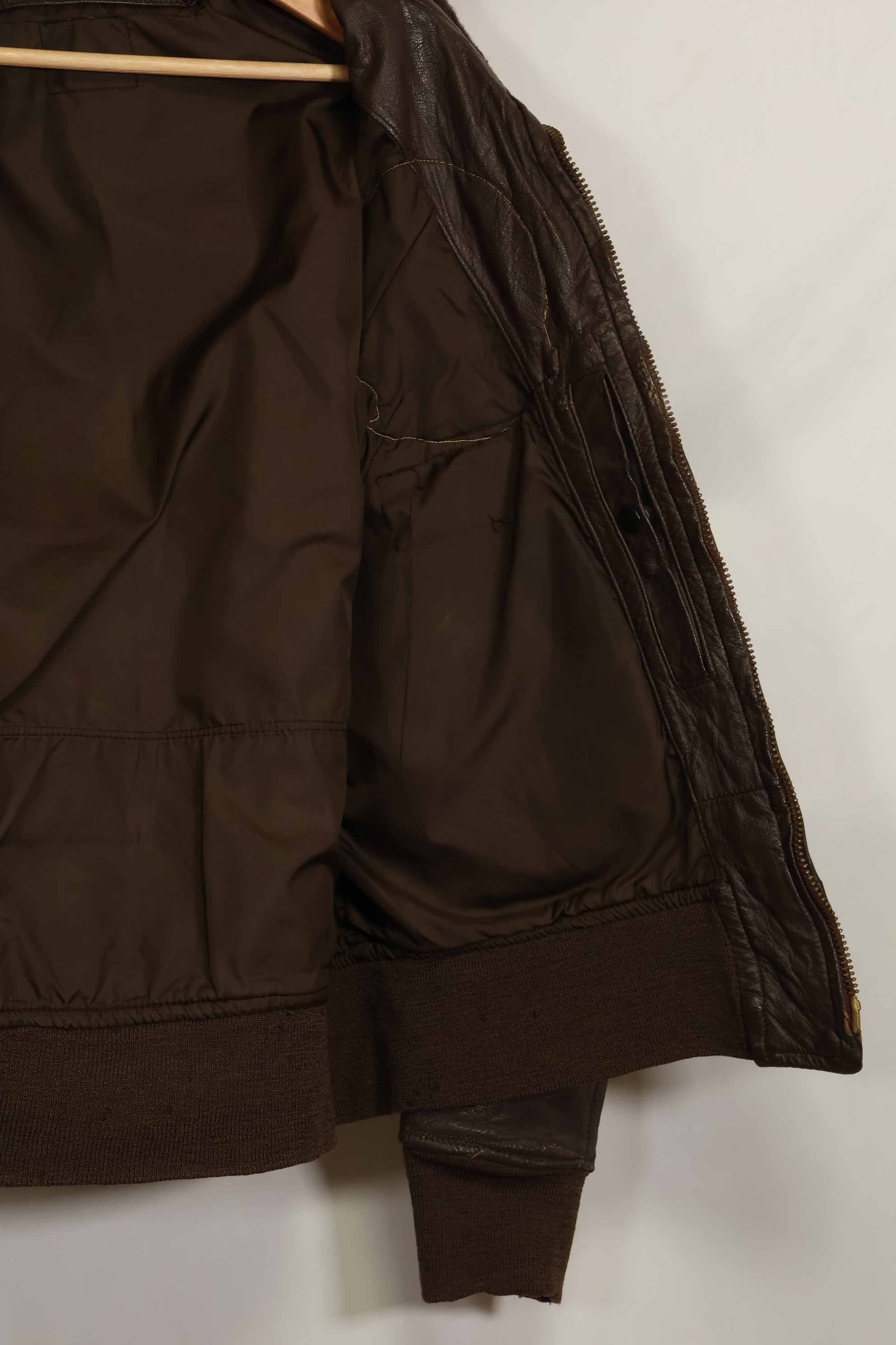 1960年代　アメリカ海軍　G-1　フライトジャケット　ラベル欠損　初付けパッチ付き　中古品