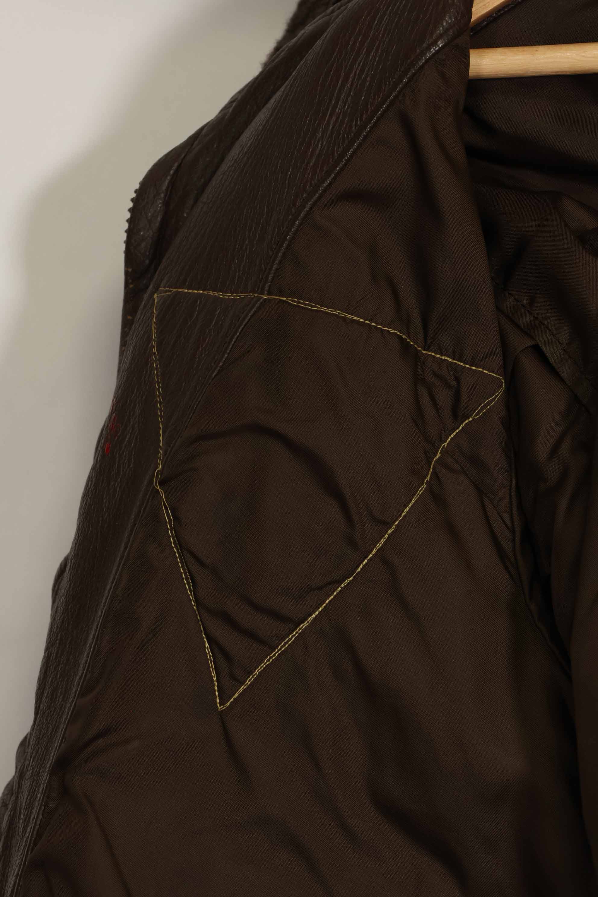 1960年代　アメリカ海軍　G-1　フライトジャケット　ラベル欠損　初付けパッチ付き　中古品