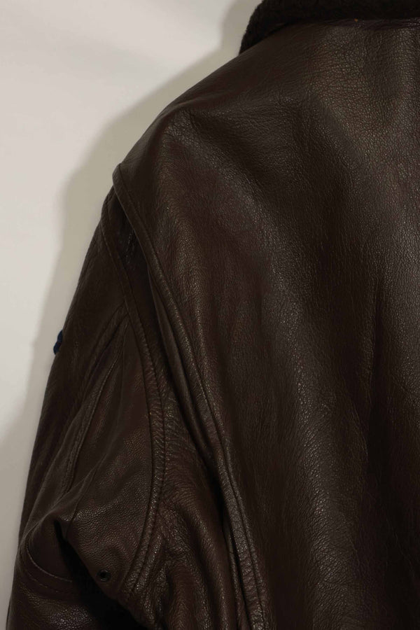 1960年代　アメリカ海軍　G-1　フライトジャケット　ラベル欠損　初付けパッチ付き　中古品