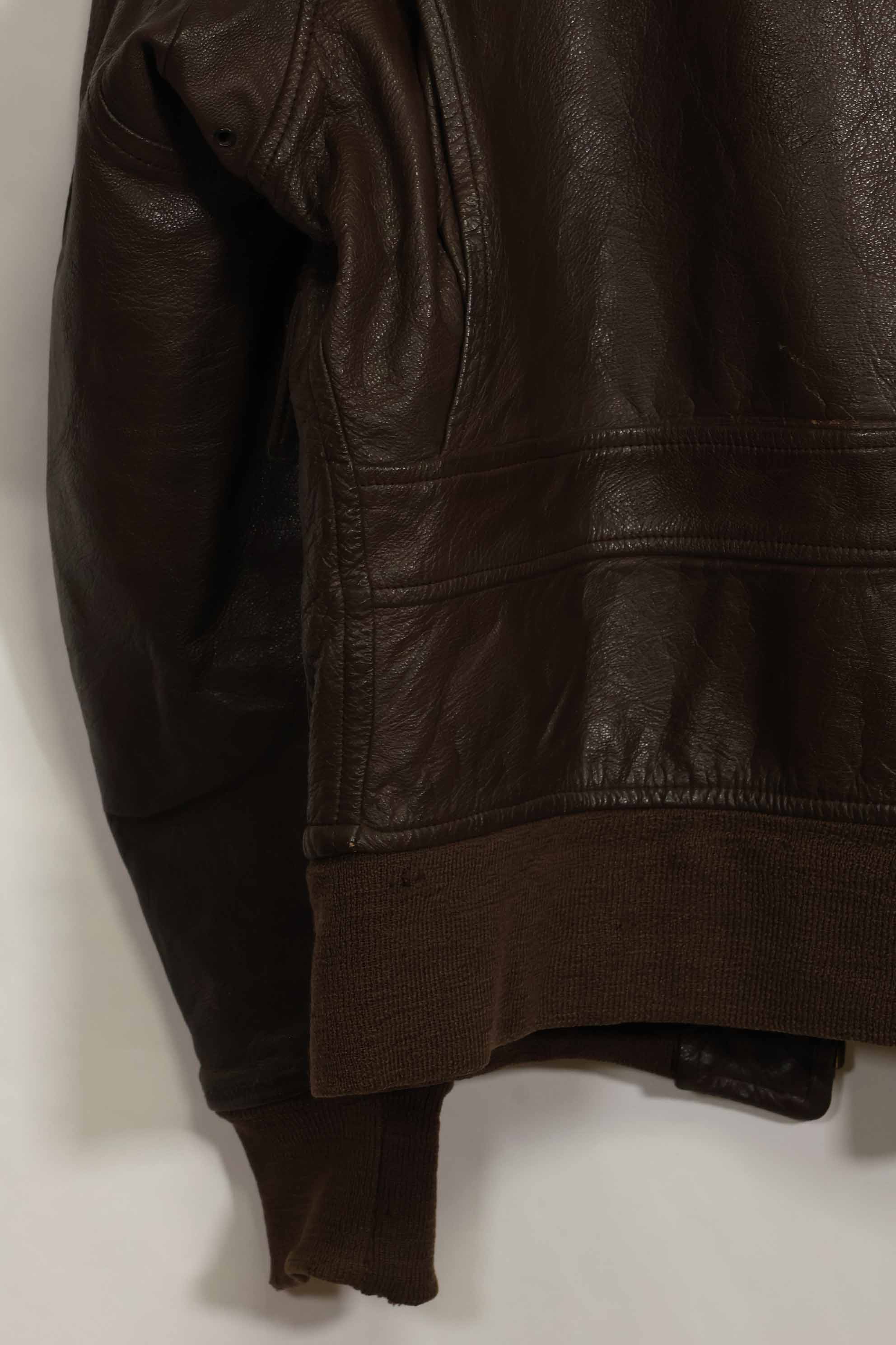 1960年代　アメリカ海軍　G-1　フライトジャケット　ラベル欠損　初付けパッチ付き　中古品