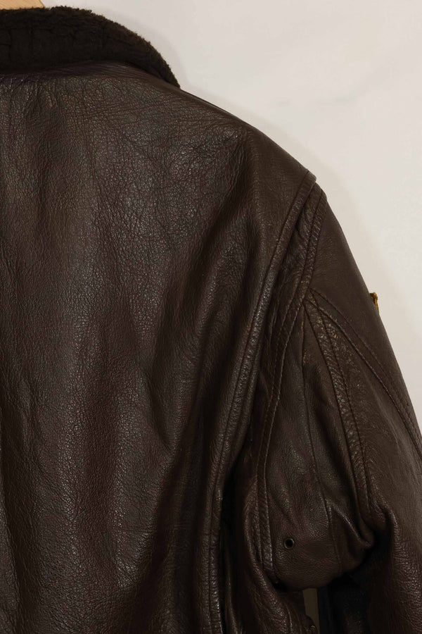 1960年代　アメリカ海軍　G-1　フライトジャケット　ラベル欠損　初付けパッチ付き　中古品