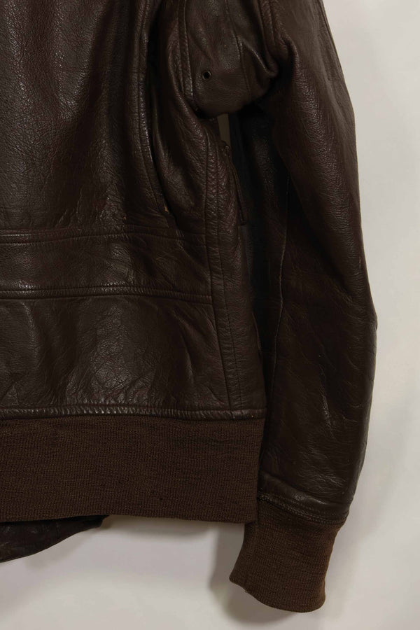 1960年代　アメリカ海軍　G-1　フライトジャケット　ラベル欠損　初付けパッチ付き　中古品