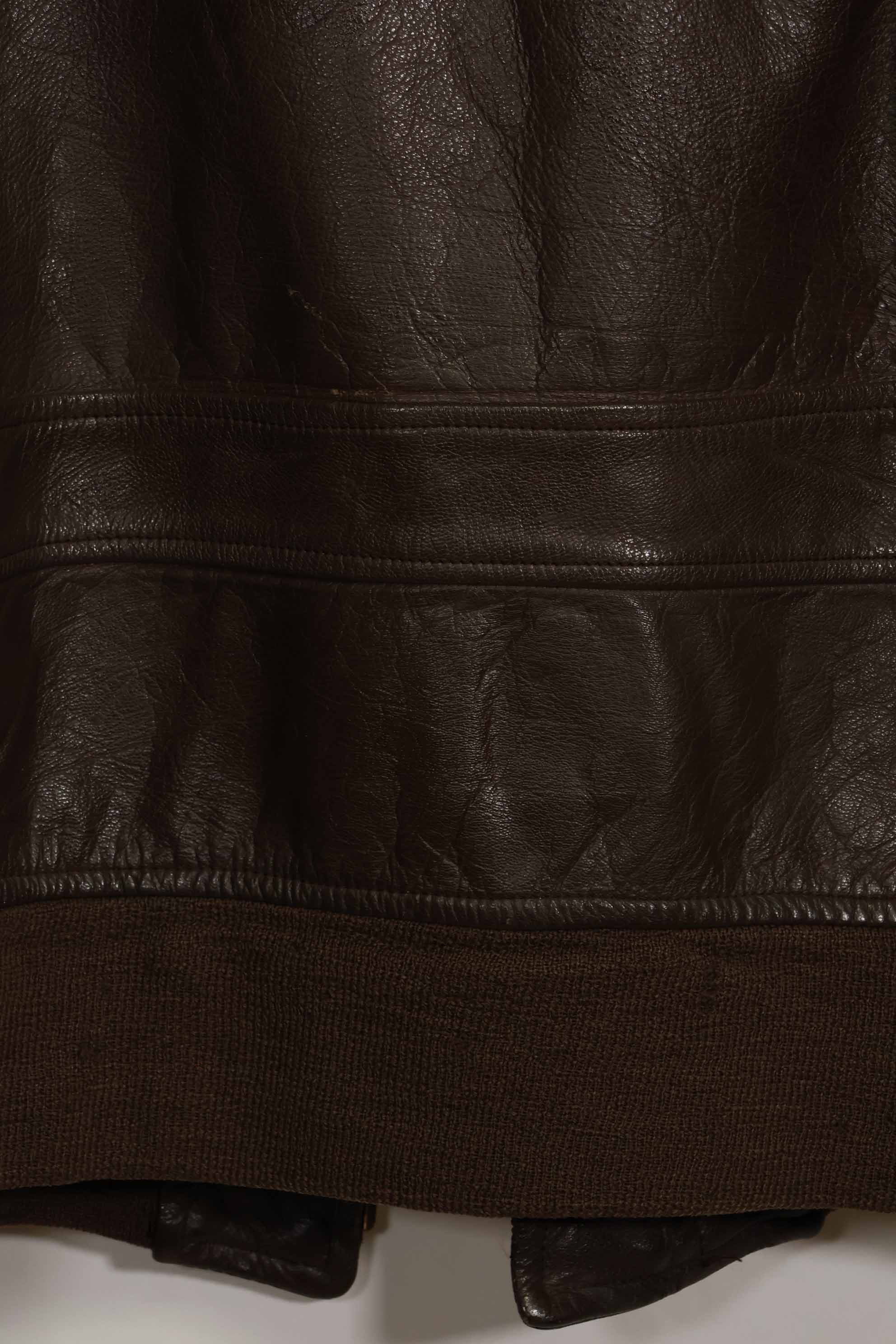 1960年代　アメリカ海軍　G-1　フライトジャケット　ラベル欠損　初付けパッチ付き　中古品