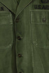 1960年代　元グリーンベレー兵士放出　OG-107　ユーティリティシャツ　初付け　パッチ付き　中古品　A