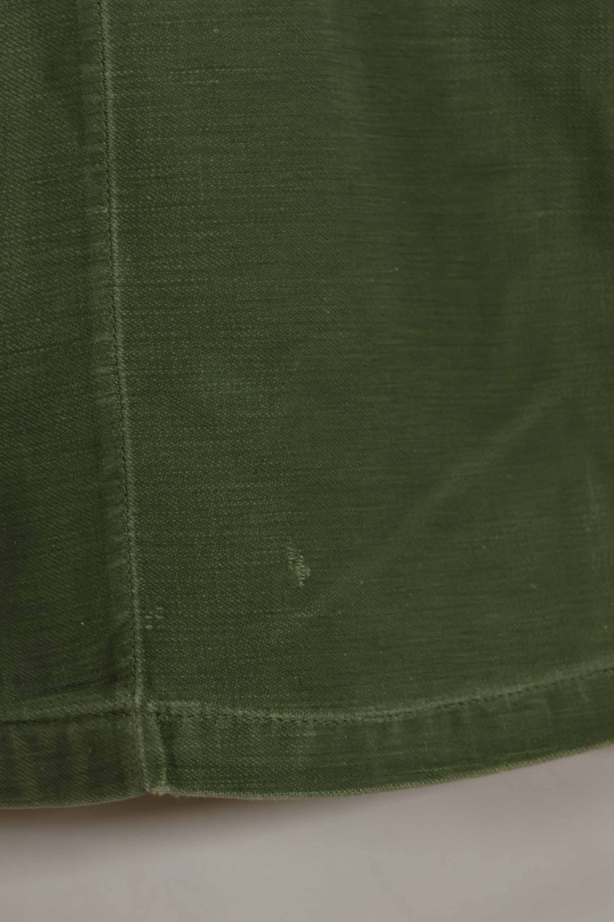 1960年代　元グリーンベレー兵士放出　OG-107　ユーティリティシャツ　初付け　パッチ付き　中古品　A