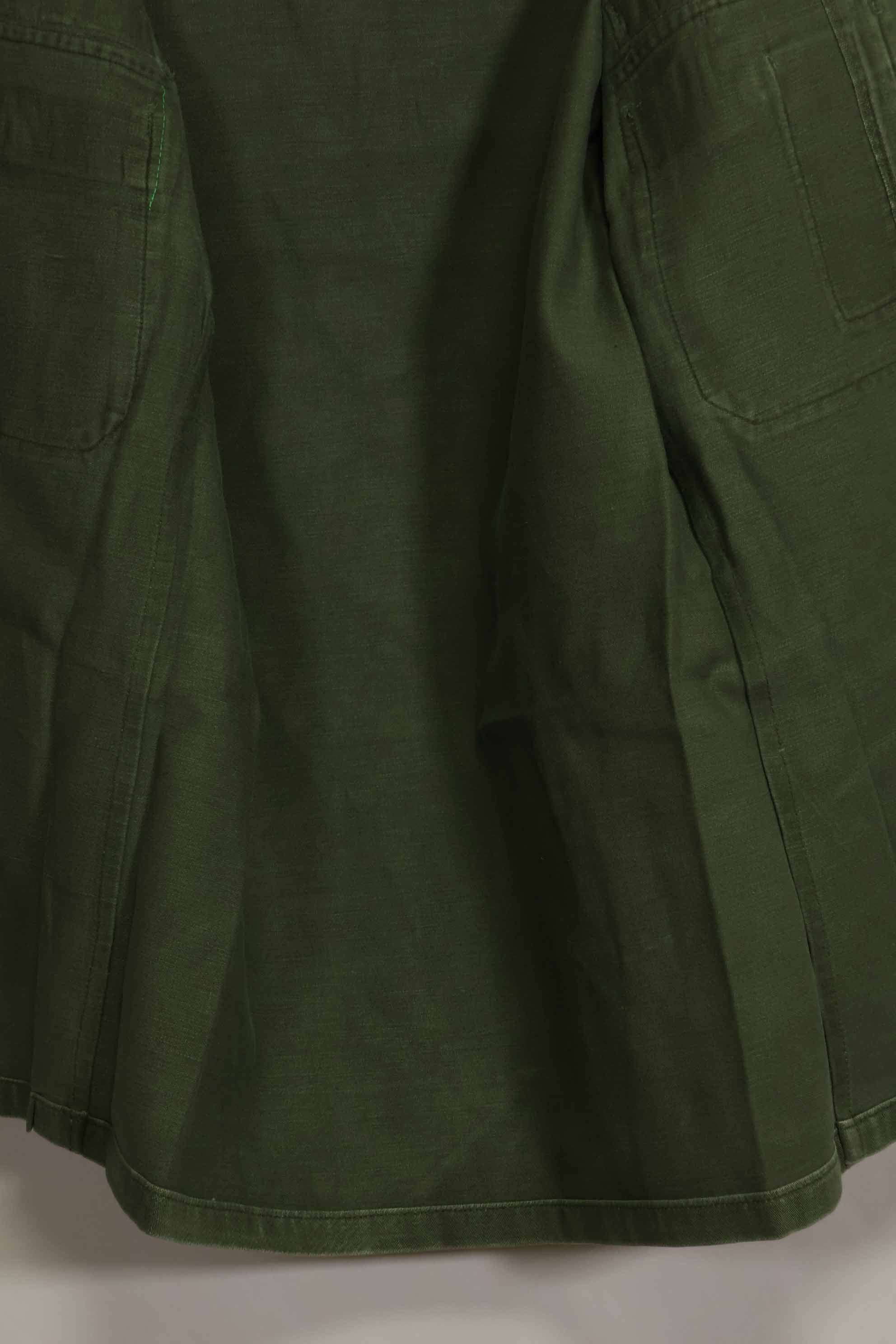 1960年代　元グリーンベレー兵士放出　OG-107　ユーティリティシャツ　初付け　パッチ付き　中古品　B