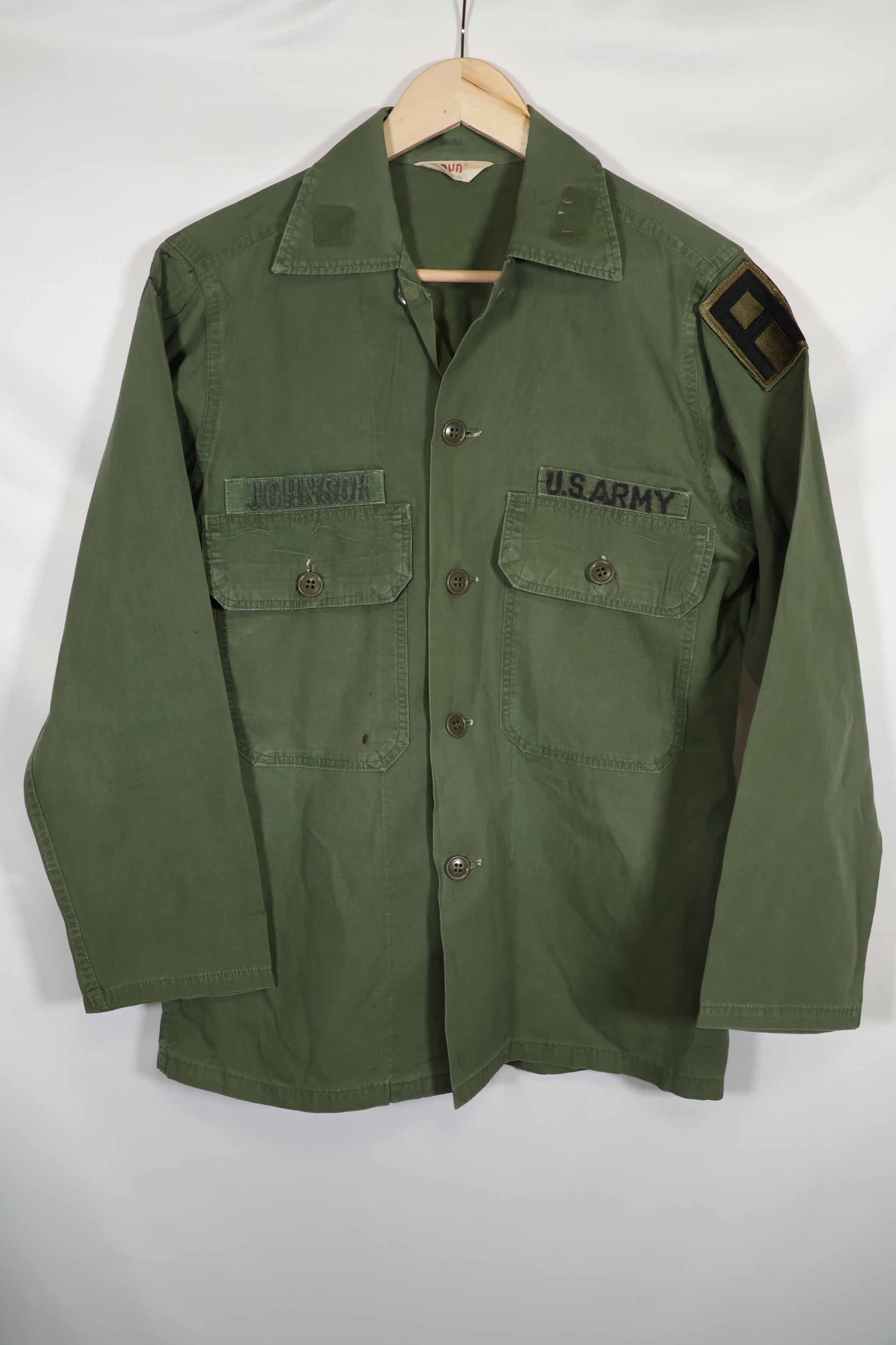 1960年代　OG-107 ポップリン生地　ユーティリティシャツ　パッチ初付け　中古品　B