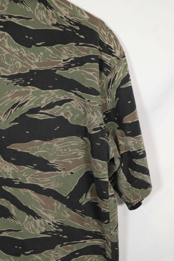 実物　シルバータイガーストライプ　US-L　ショートスリーブ　USカット　シャツ　中古品