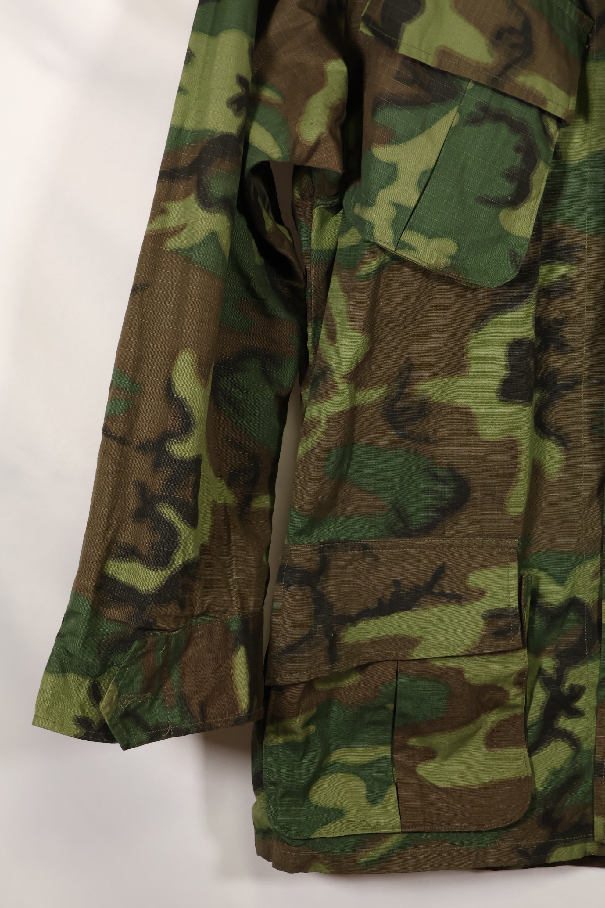 1969年契約　デッドストック　M-R　ERDL グリーンリーフ迷彩　ジャングルファティーグジャケット　