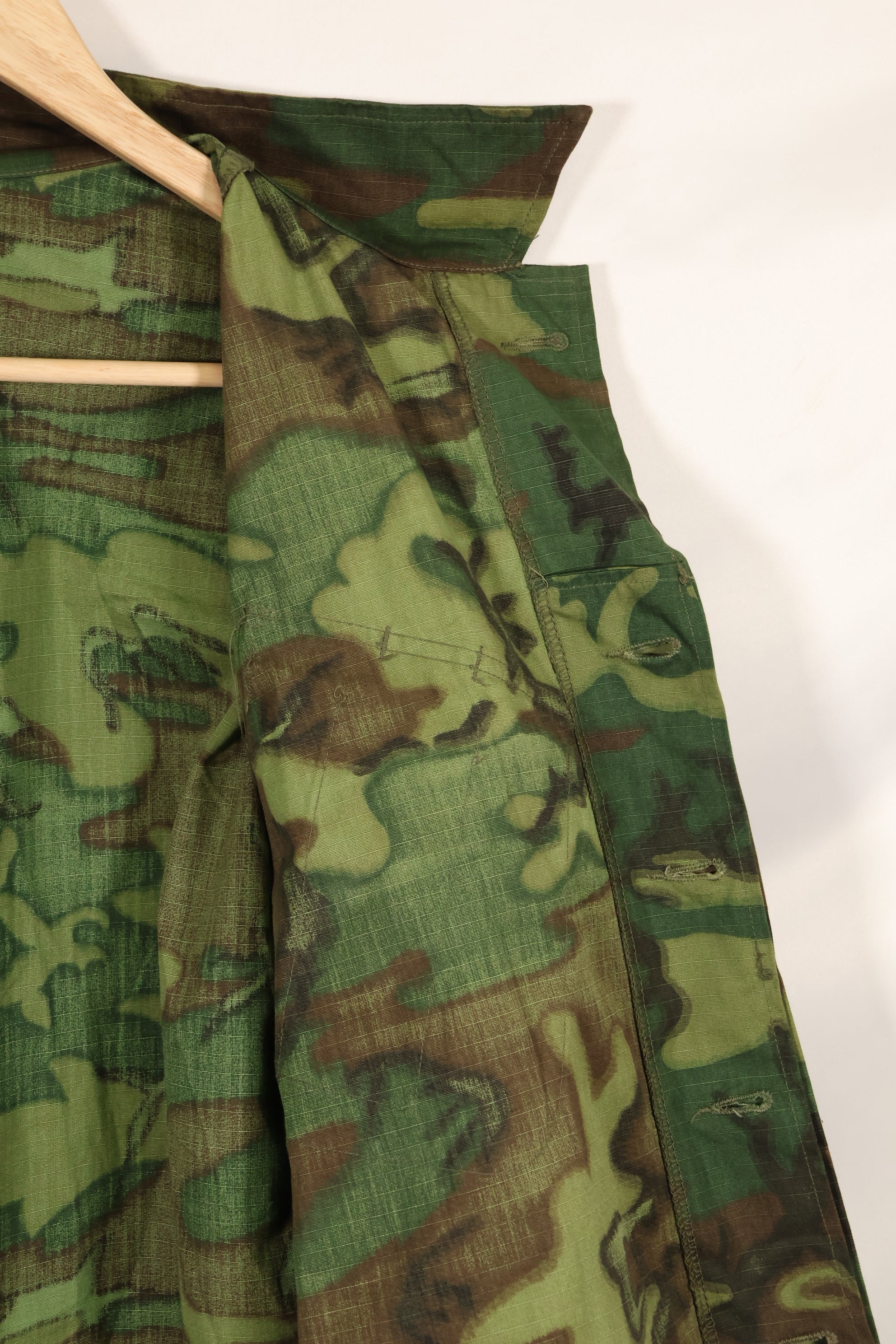 1969年契約　デッドストック　M-R　ERDL グリーンリーフ迷彩　ジャングルファティーグジャケット　