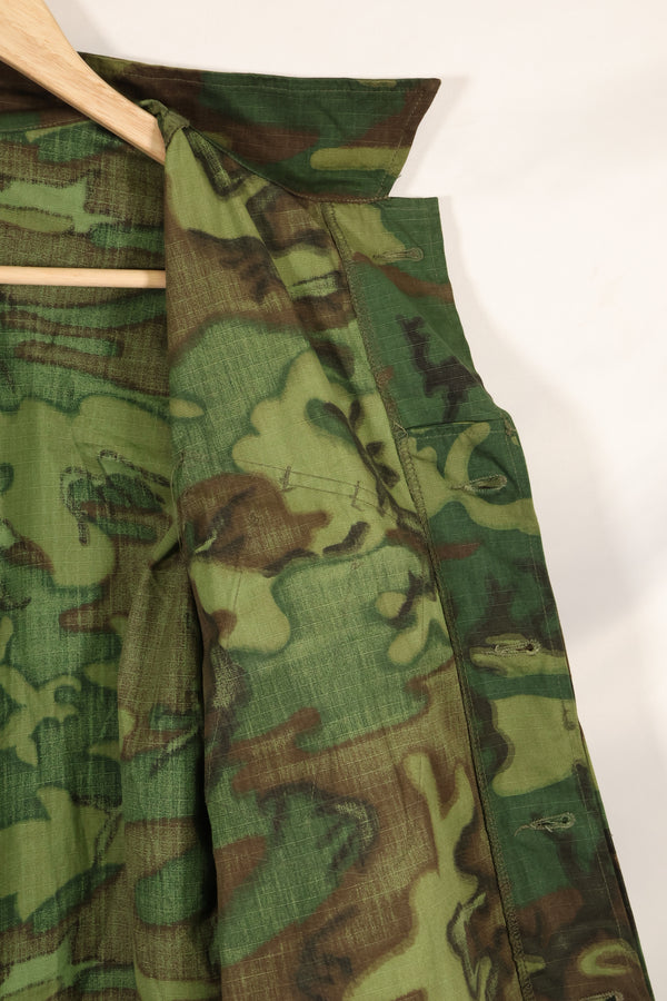 1969年契約　デッドストック　M-R　ERDL グリーンリーフ迷彩　ジャングルファティーグジャケット　