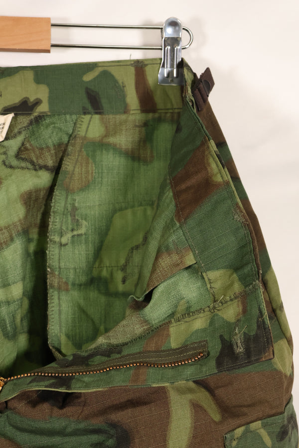 1969年契約　デッドストック　M-S　ERDL グリーンリーフ迷彩　ジャングルファティーグ パンツ