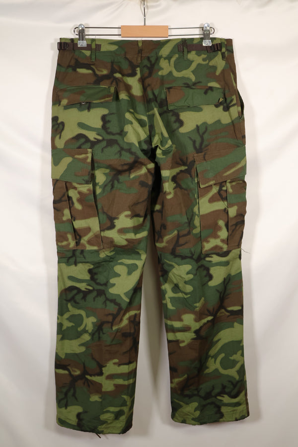 1969年契約　デッドストック　M-S　ERDL グリーンリーフ迷彩　ジャングルファティーグ パンツ