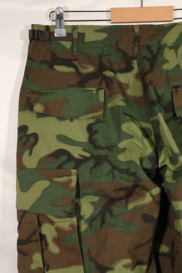 1969年契約　デッドストック　M-S　ERDL グリーンリーフ迷彩　ジャングルファティーグ パンツ