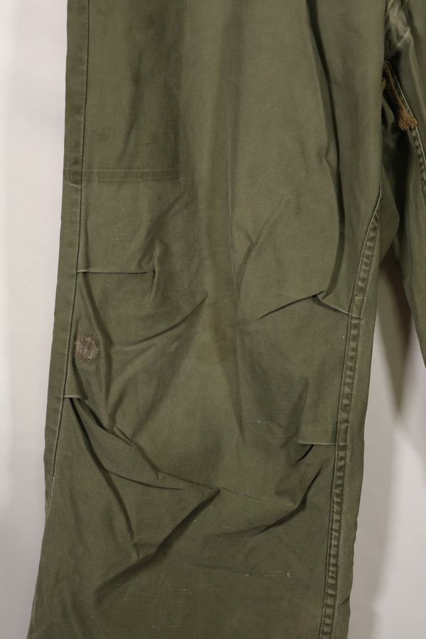 実物　1950年代　アメリカ軍　M51 コットン　フィールドパンツ　中古品　M-R