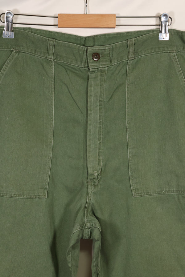 1960年 個人調達品 M〜L アメリカ軍　OG-107 ユーティリティパンツ　ベイカーパンツ　中古品