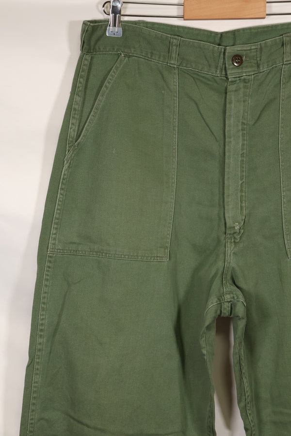 1960年 個人調達品 M〜L アメリカ軍　OG-107 ユーティリティパンツ　ベイカーパンツ　中古品