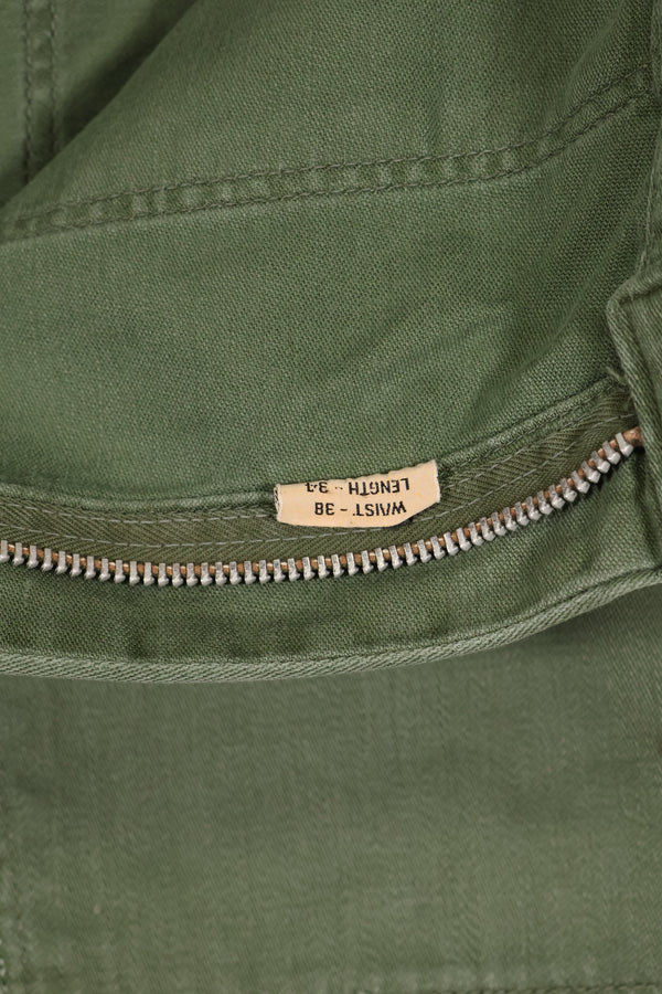 1960年 個人調達品 M〜L アメリカ軍　OG-107 ユーティリティパンツ　ベイカーパンツ　中古品