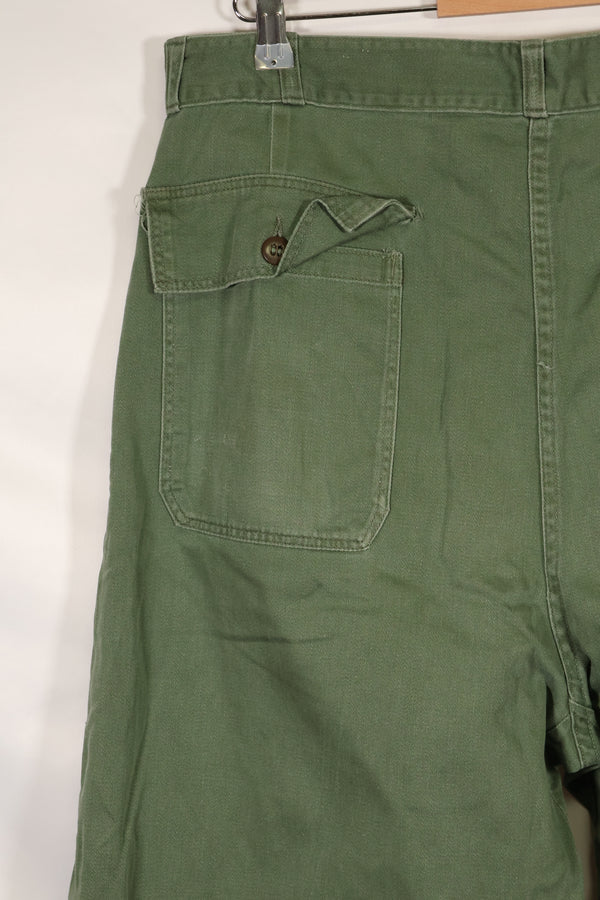 1960年 個人調達品 M〜L アメリカ軍　OG-107 ユーティリティパンツ　ベイカーパンツ　中古品