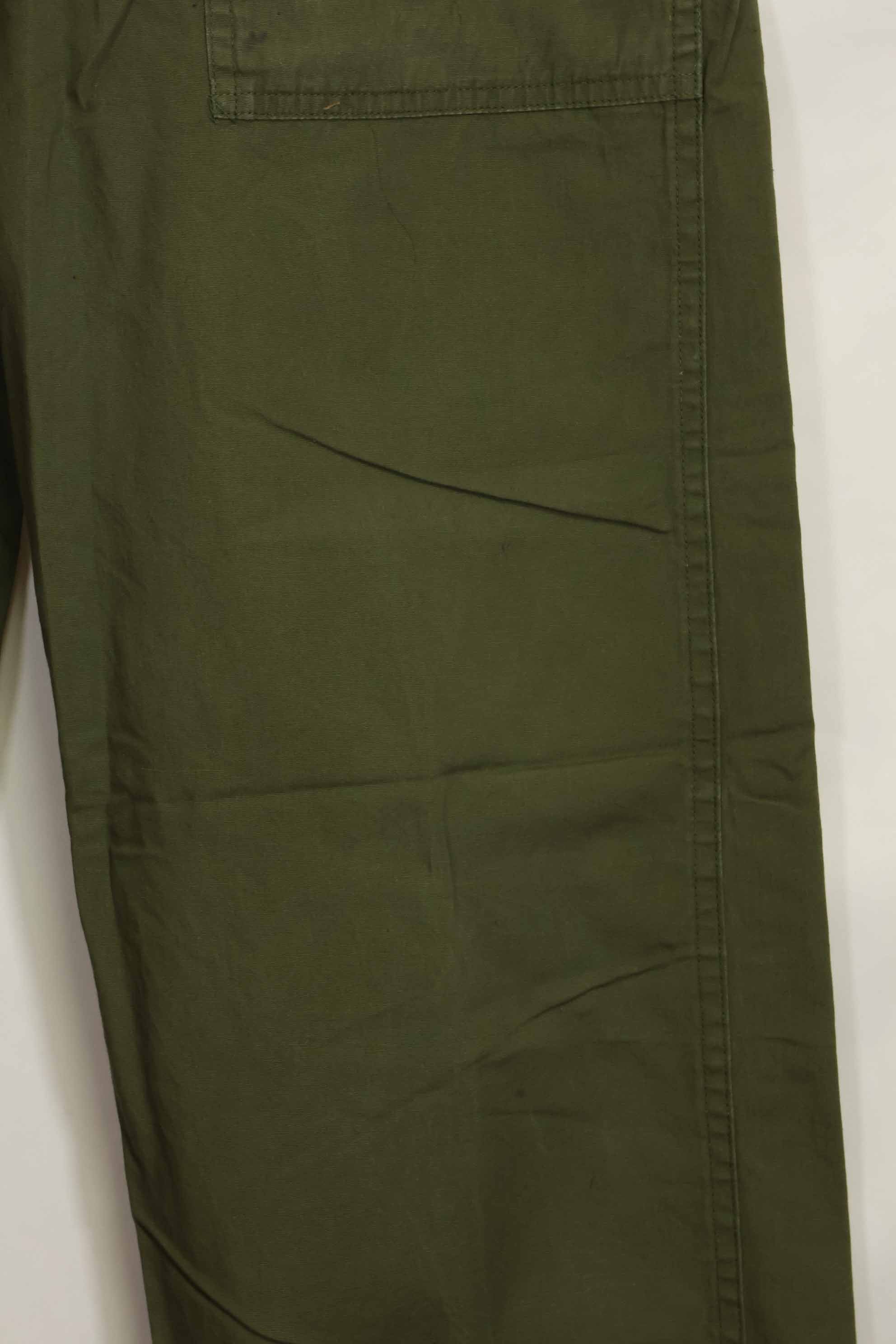 1960年代　個人調達　ポップリン製　OG-107 ベイカーパンツ　薄手パンツ　中古品