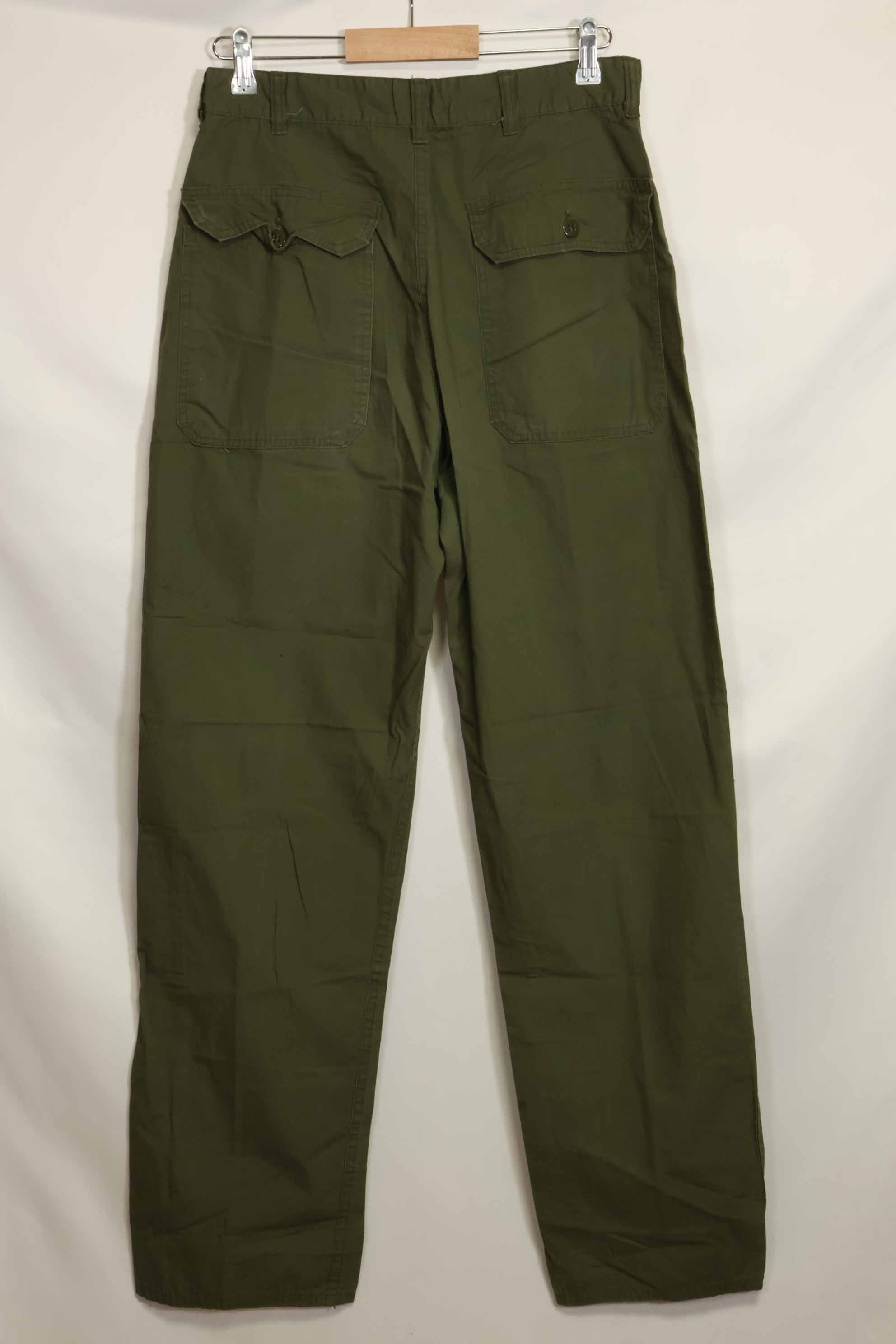 1960年代　個人調達　ポップリン製　OG-107 ベイカーパンツ　薄手パンツ　中古品